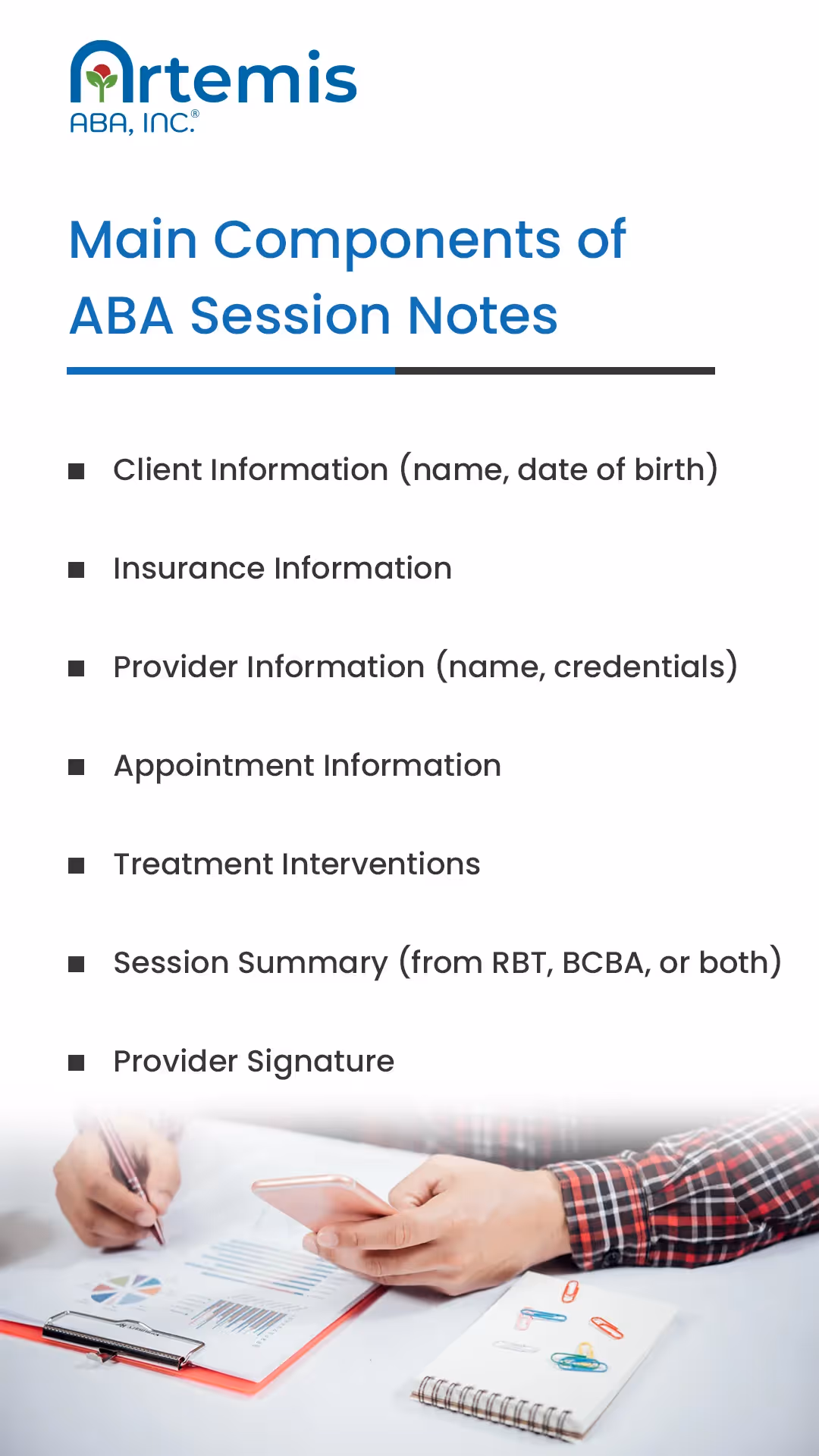 Main Components of ABA Session Notes