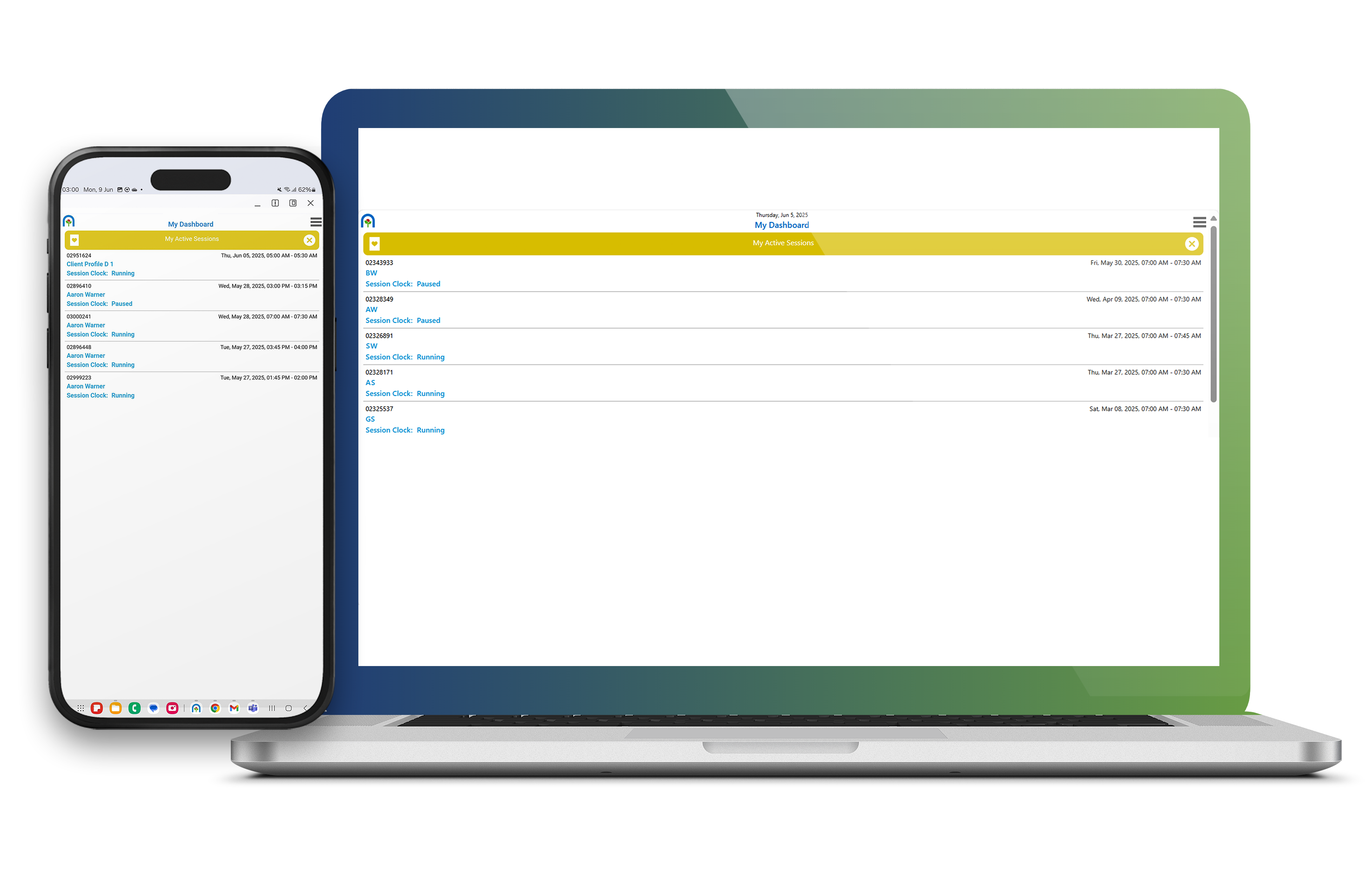 Seamless Client Switching Tab