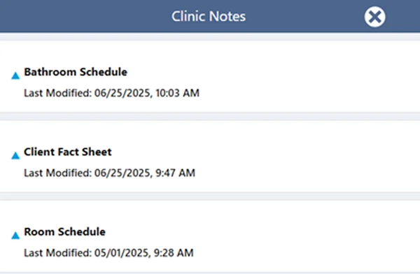Clinic Notes