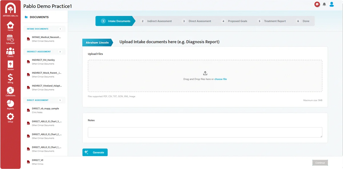 AI Initial Treatment Plan