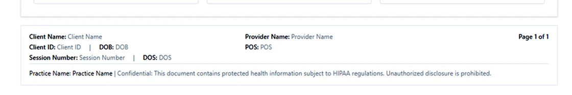 ClientName, Provider Name