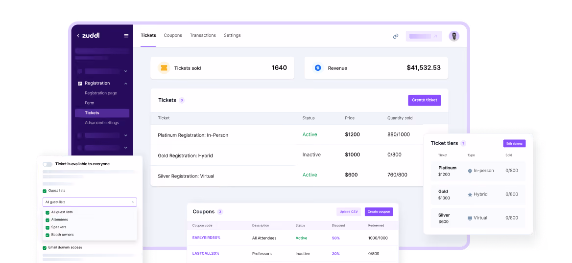 Attendees approval flow with Zuddl