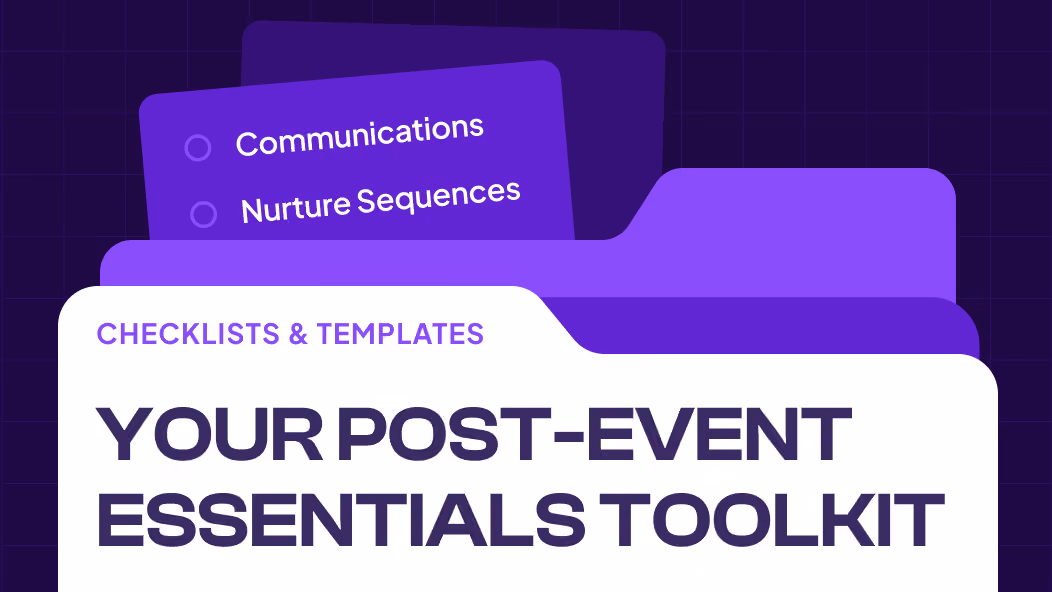 Your Post-Event Essentials Toolkit checklists and templates