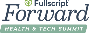 Fullscript Forward Health & Tech Summit logo with a green leaf above text