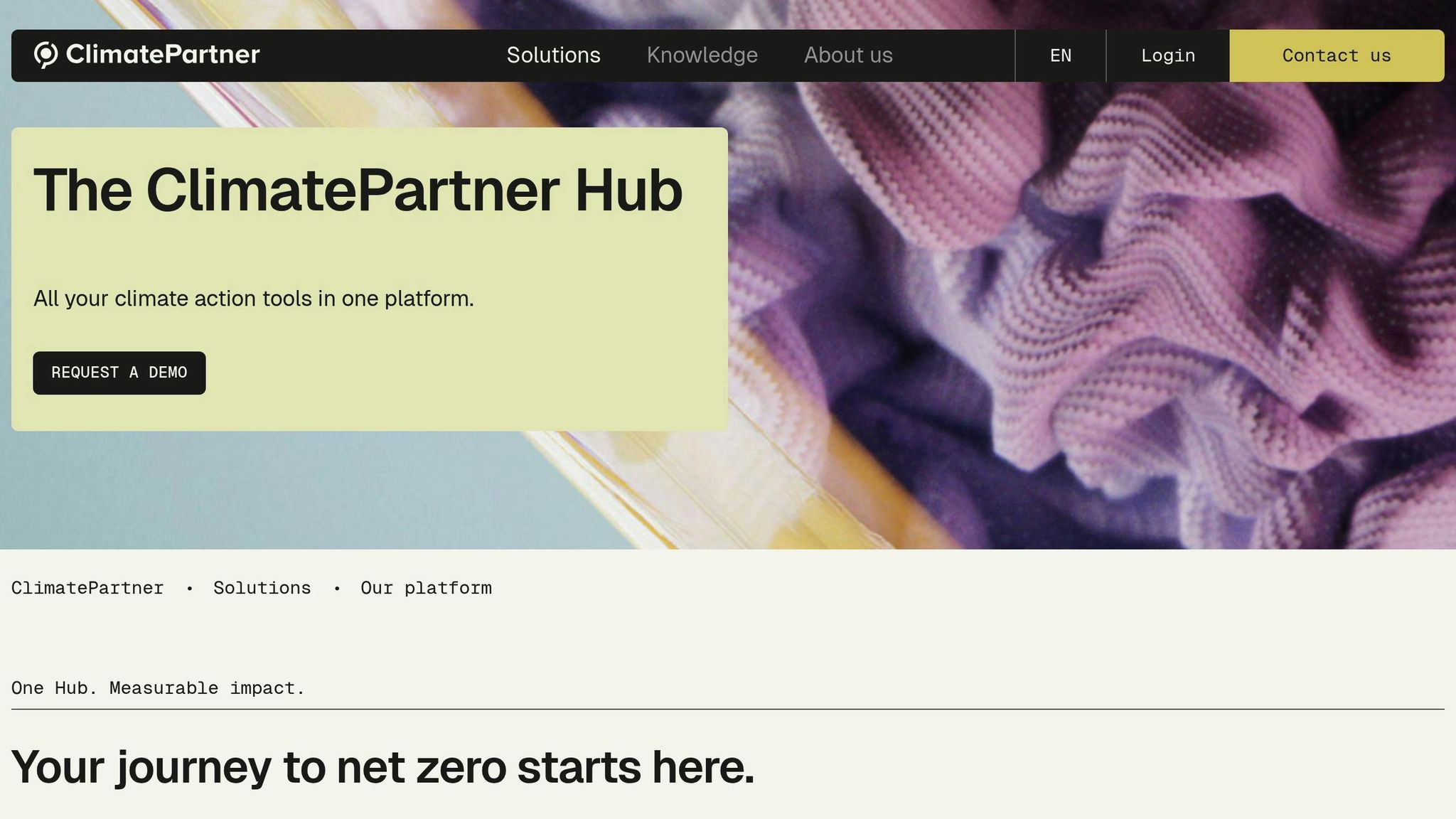 ClimatePartner Hub