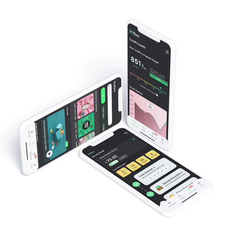 Flux app designs