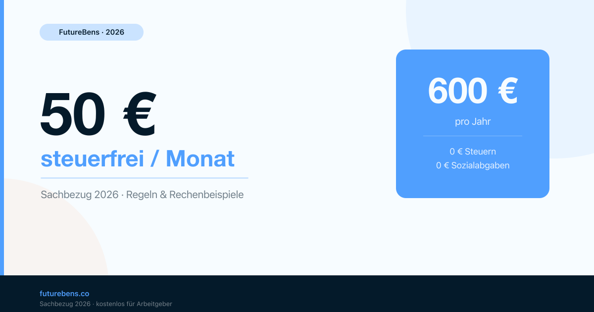 Steuerfreier Sachbezug 2026: Alles was HR wissen muss