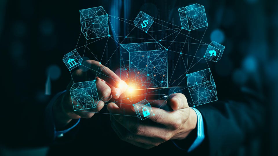 Digital concept image representing a web of tokenization technologies