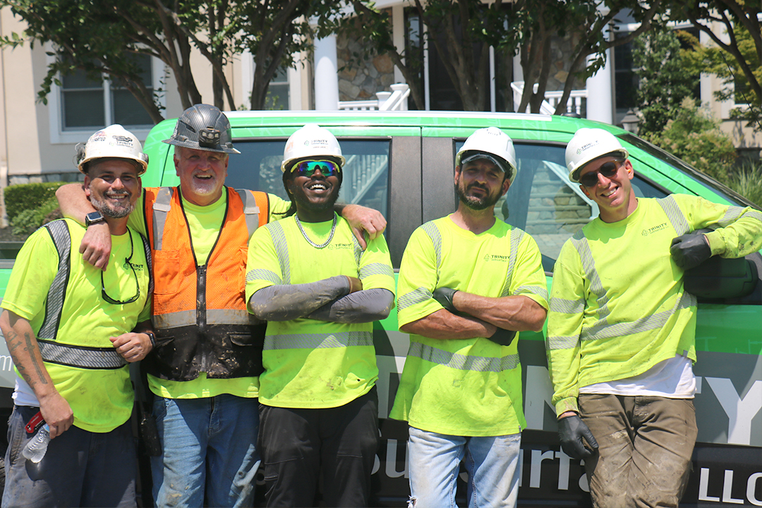 An image of the Trinity Subsurface UV CIPP pipe lining team.