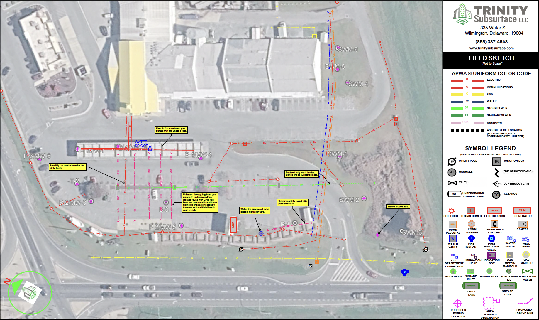 Utility field sketch on tablet