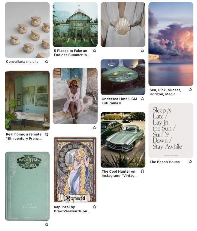 Screenshot of Pinterest profile