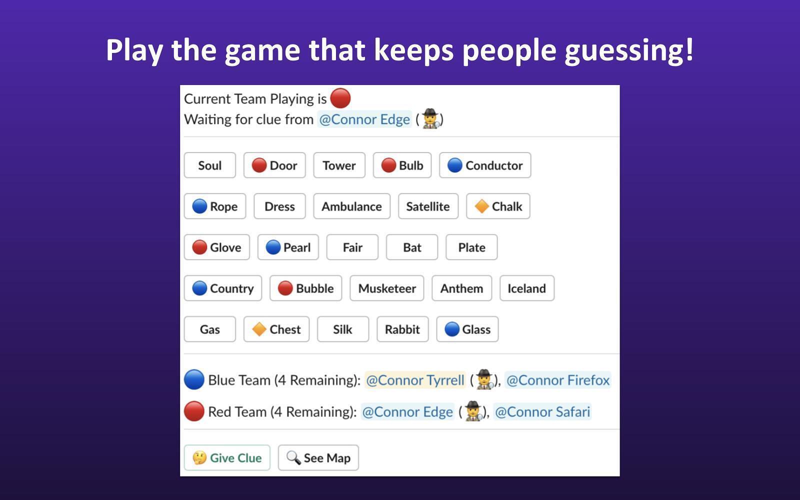 Codenames for Slack