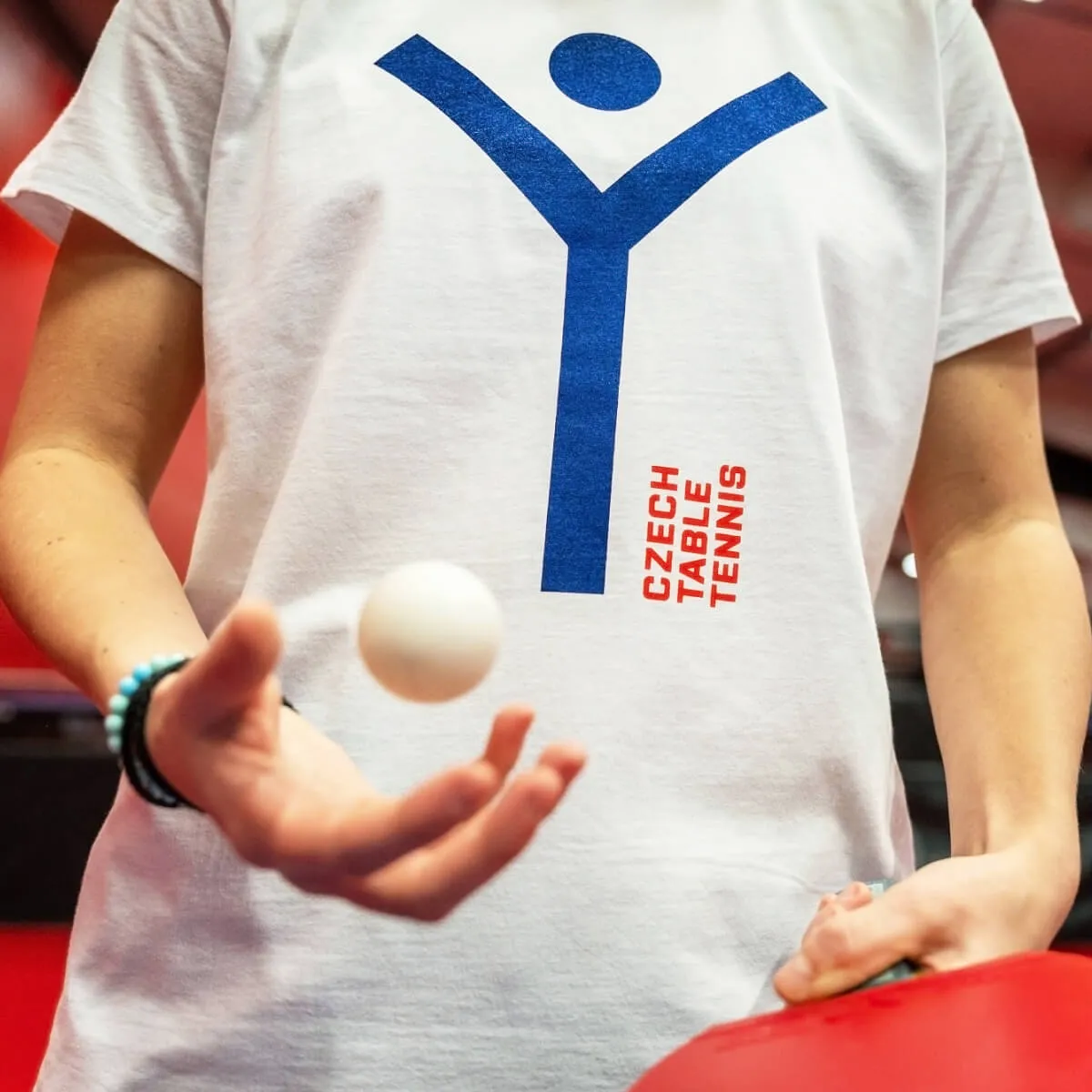 Logo application on t-shirt