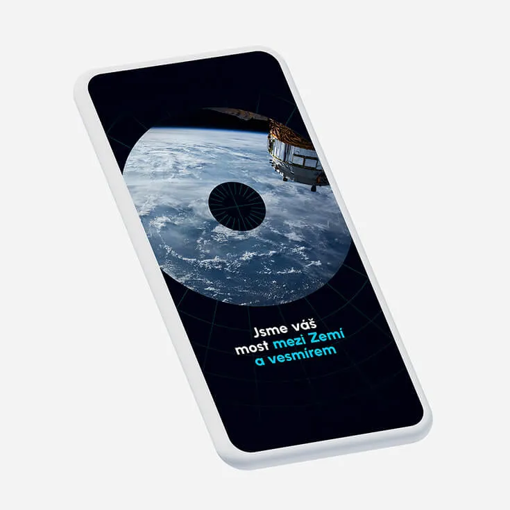 Social media post design displayed on mobile, expressive visual with text.