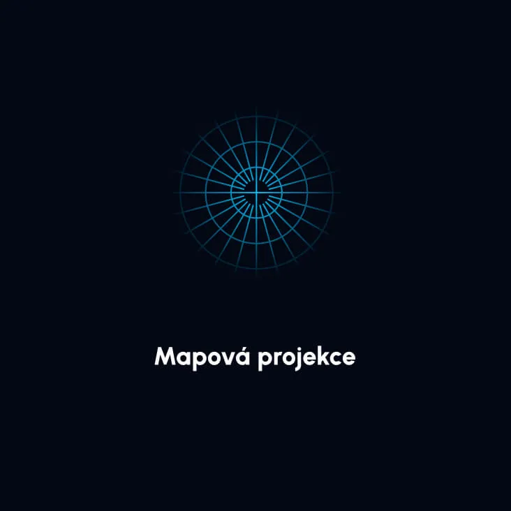 map projection as a graphic element (brand) Planetum