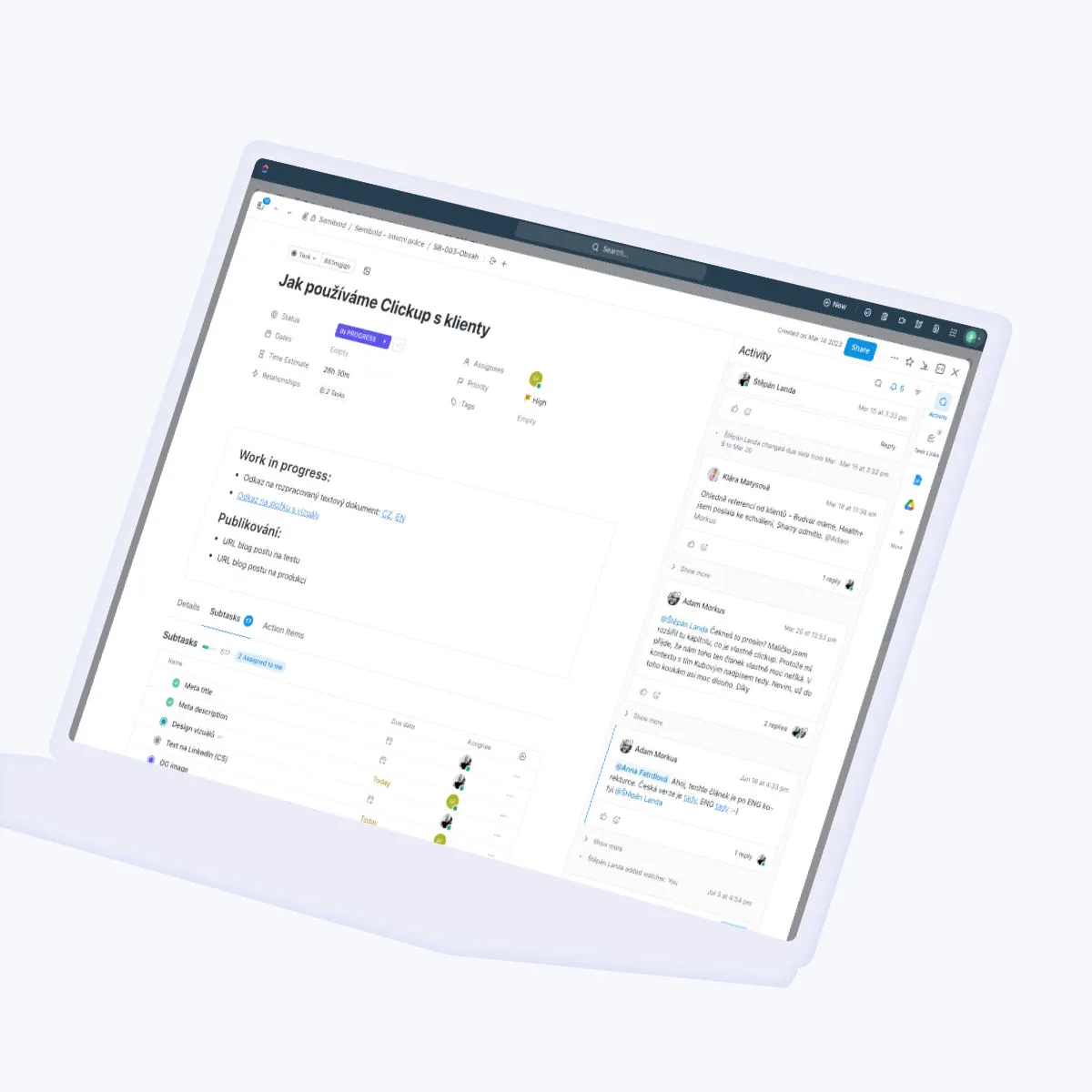 Task detail
