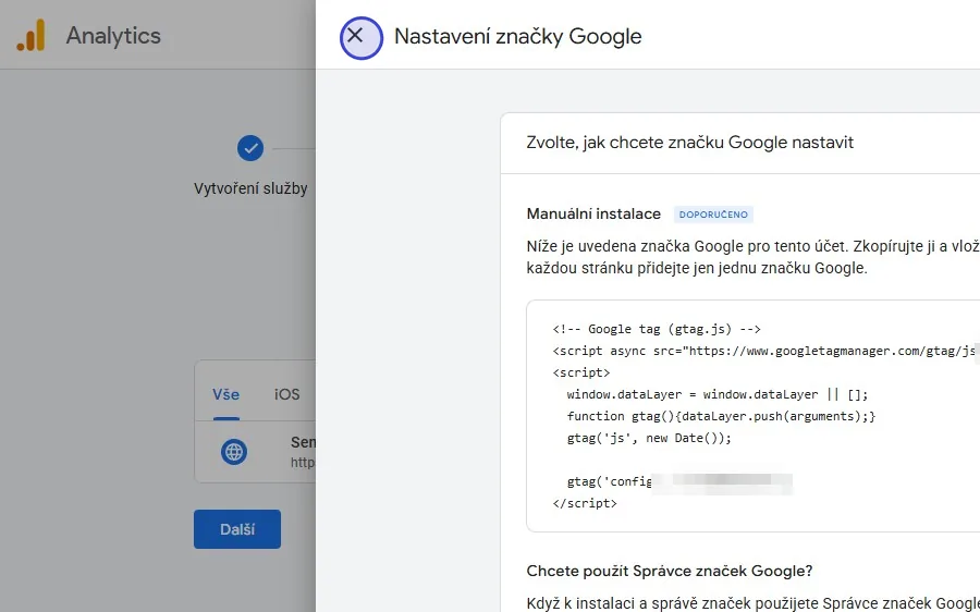 Krok 18: Vlevo nahoře zavřete okno Nastavení značky Google.