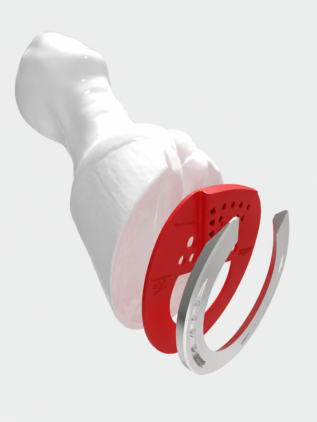Limited Edition Red 3D Universal Half Mesh Pad