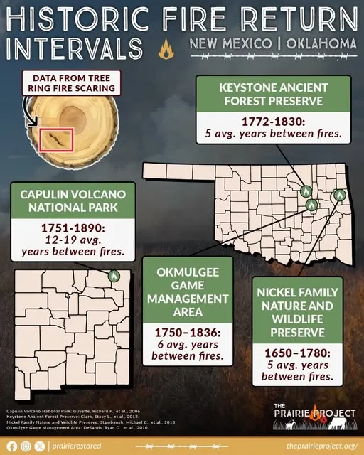 Historic Fire Return Interval (OK/NM)