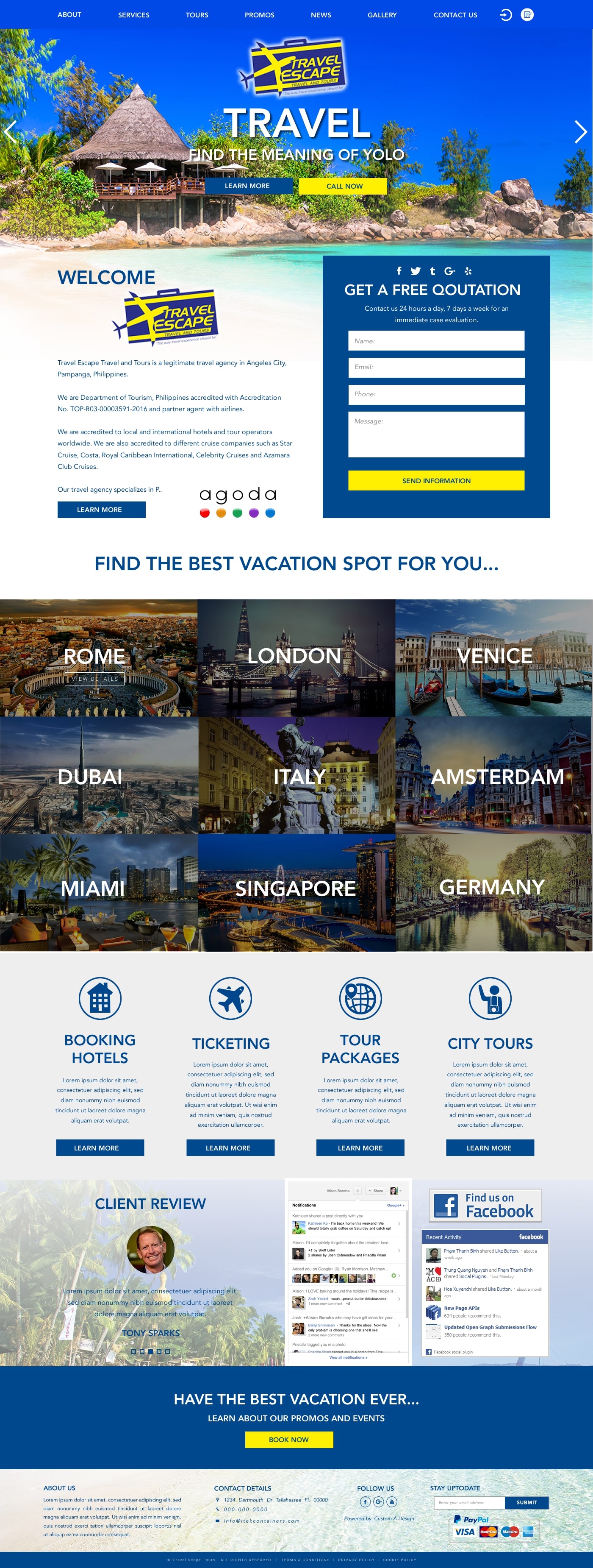 Travele Scape Tours Version 1