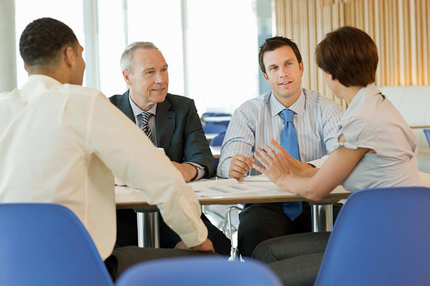 Corporate executives strategy discussion