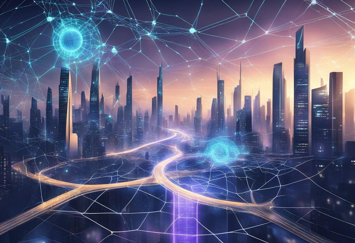 Futuristic city skylines