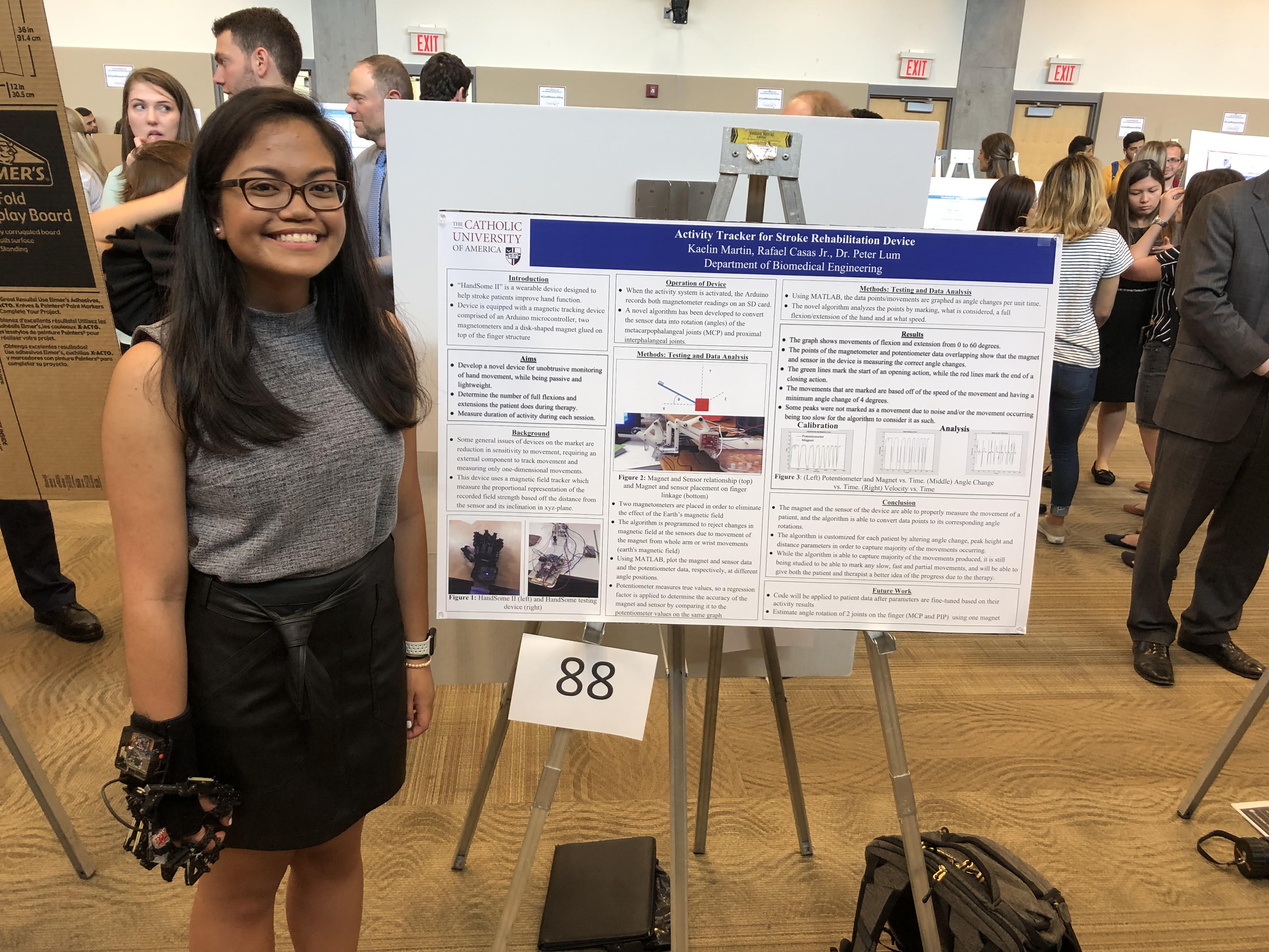 Kaelin Martin at Senior Capstone Presentation