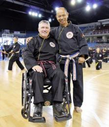 Patrick Kelly in Qwan Ki Do gi.