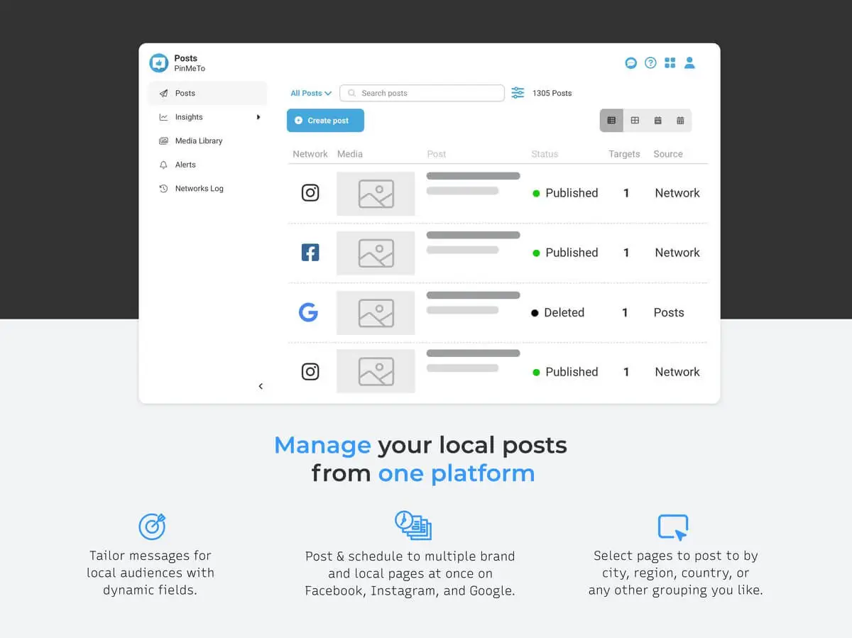 PinMeTo Demo - Publish updates to all your listings