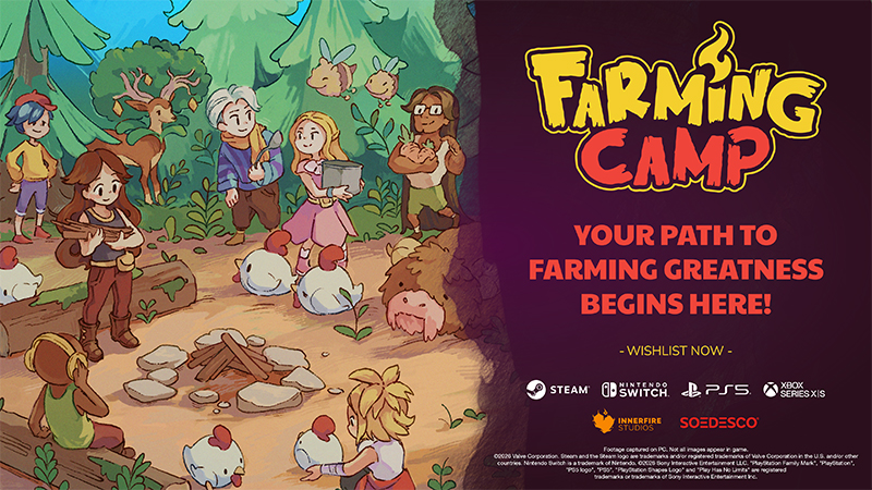 New Gameplay Trailer Revealed for Farming Camp