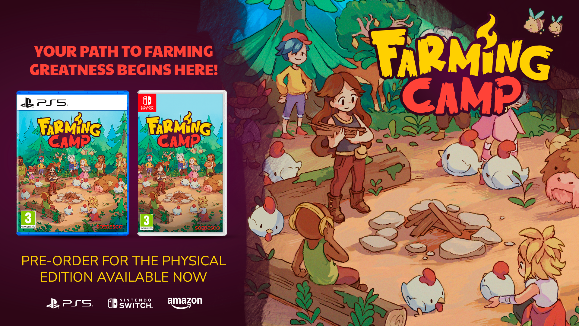 Farming Camp Physical Edition Arrives on PS5 & Nintendo Switch