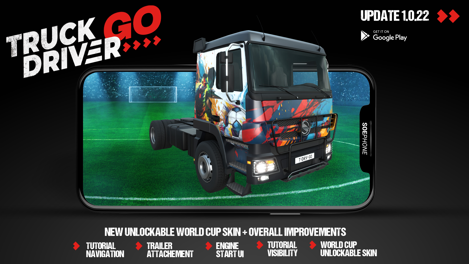 Truck Driver GO Update Brings World Cup Skin and Tutorial Improvements