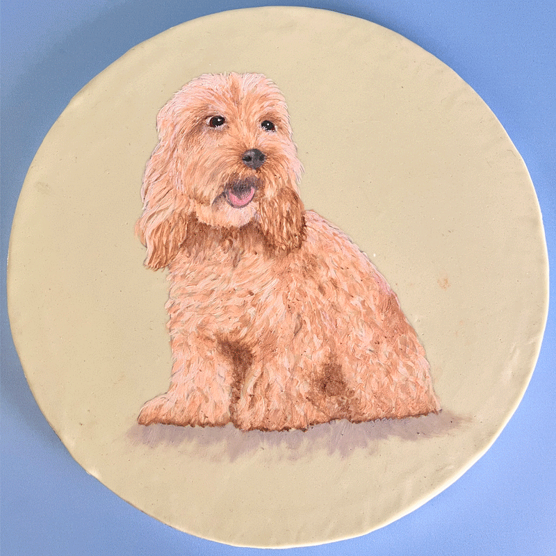 Puppy Cake Painting 