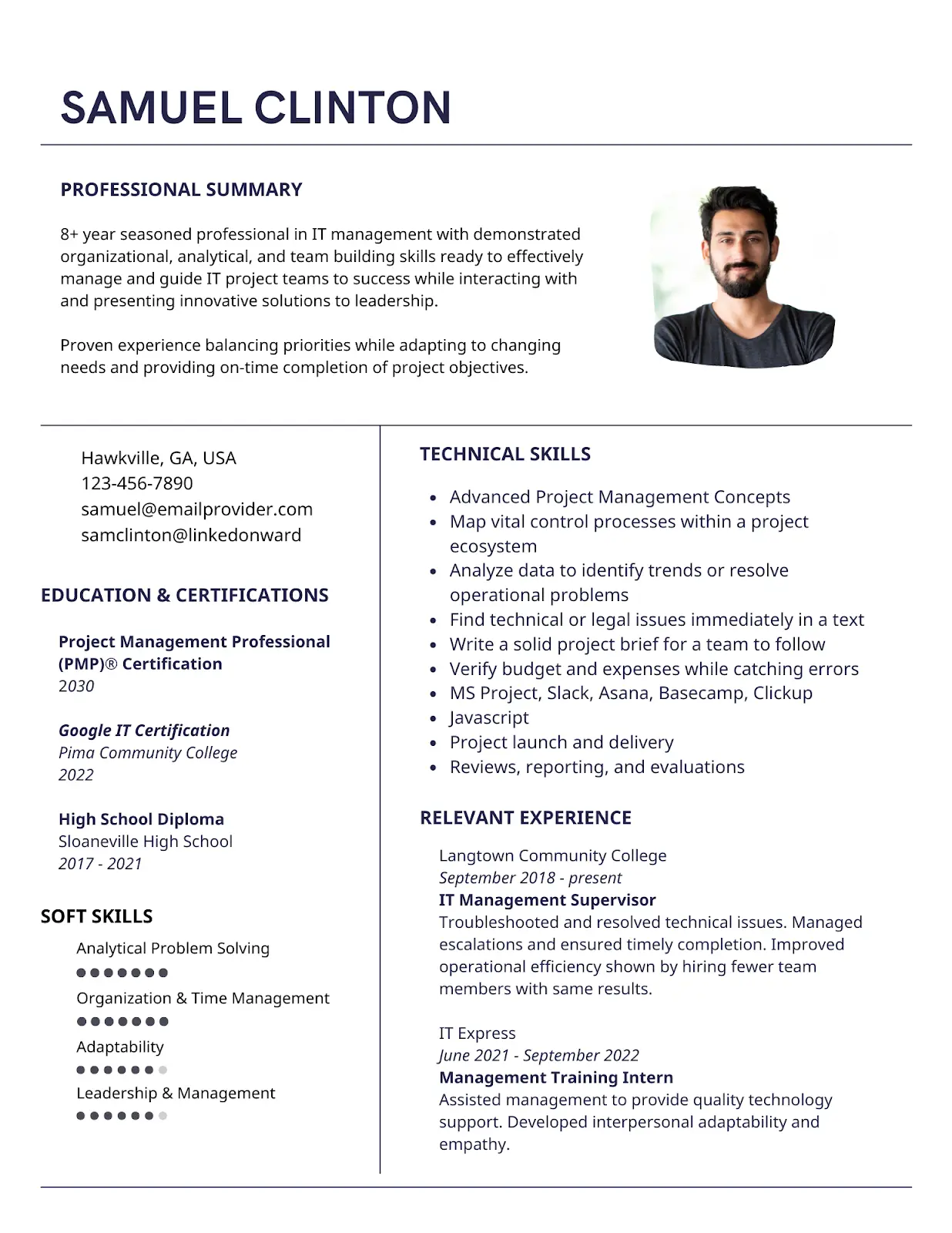 Combination Resume Template
