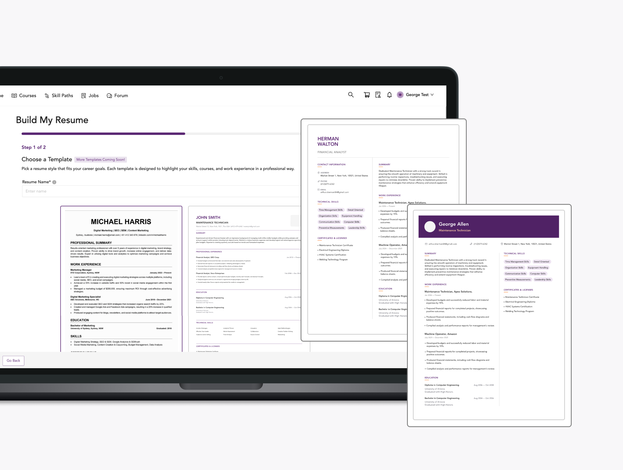 resume template