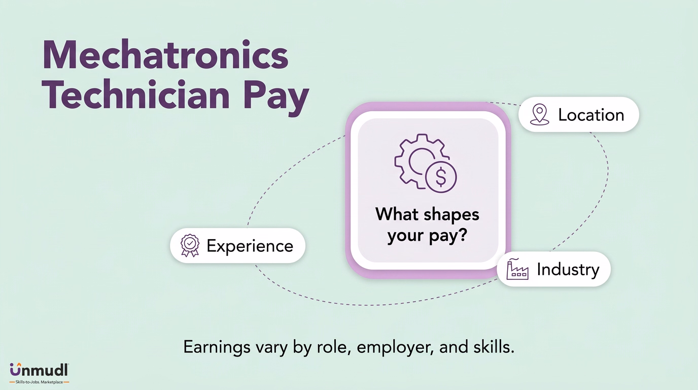 Experience, location and industry as factors shaping mechatronics technician pay