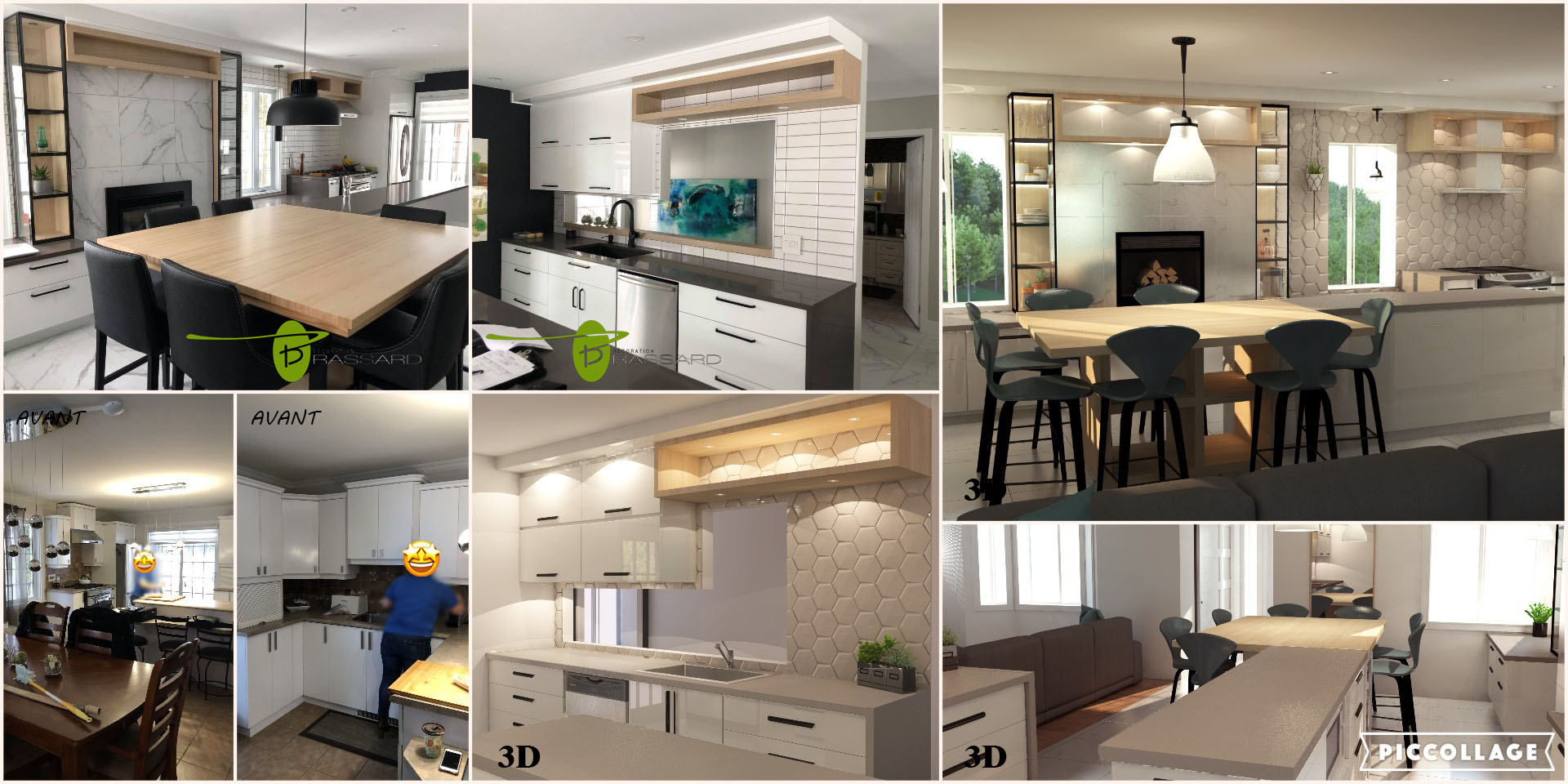 Photos avant-aprés d'une cuisine