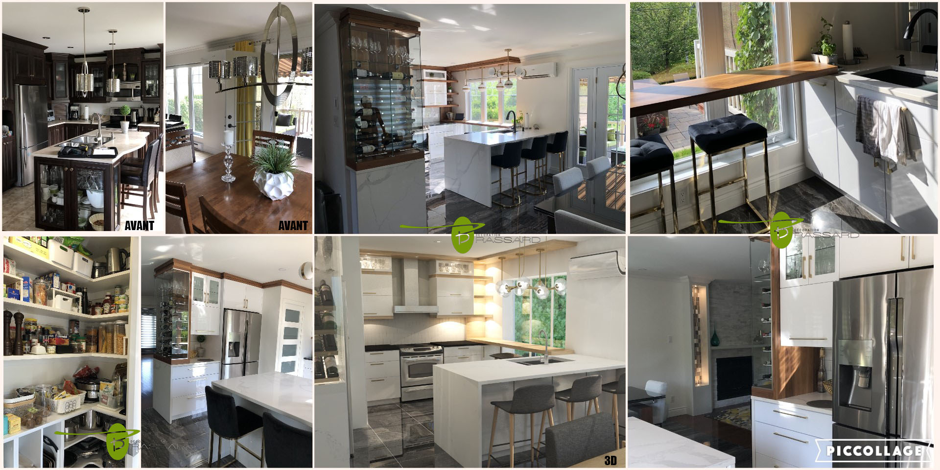 Photos avant-aprés d'une cuisine