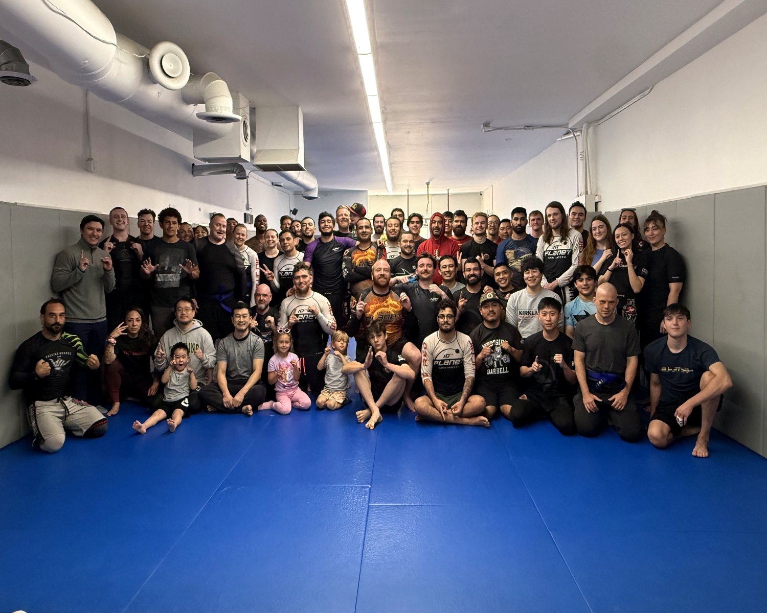 Members of all ages and experience levels gathered on the mats at 10th Planet Jiu Jitsu San Mateo