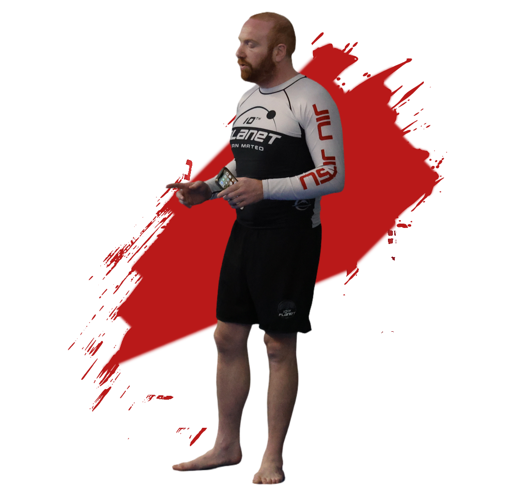 Adam Sachnoff, head instructor at 10th Planet San Mateo, coaching a Brazilian jiu-jitsu class