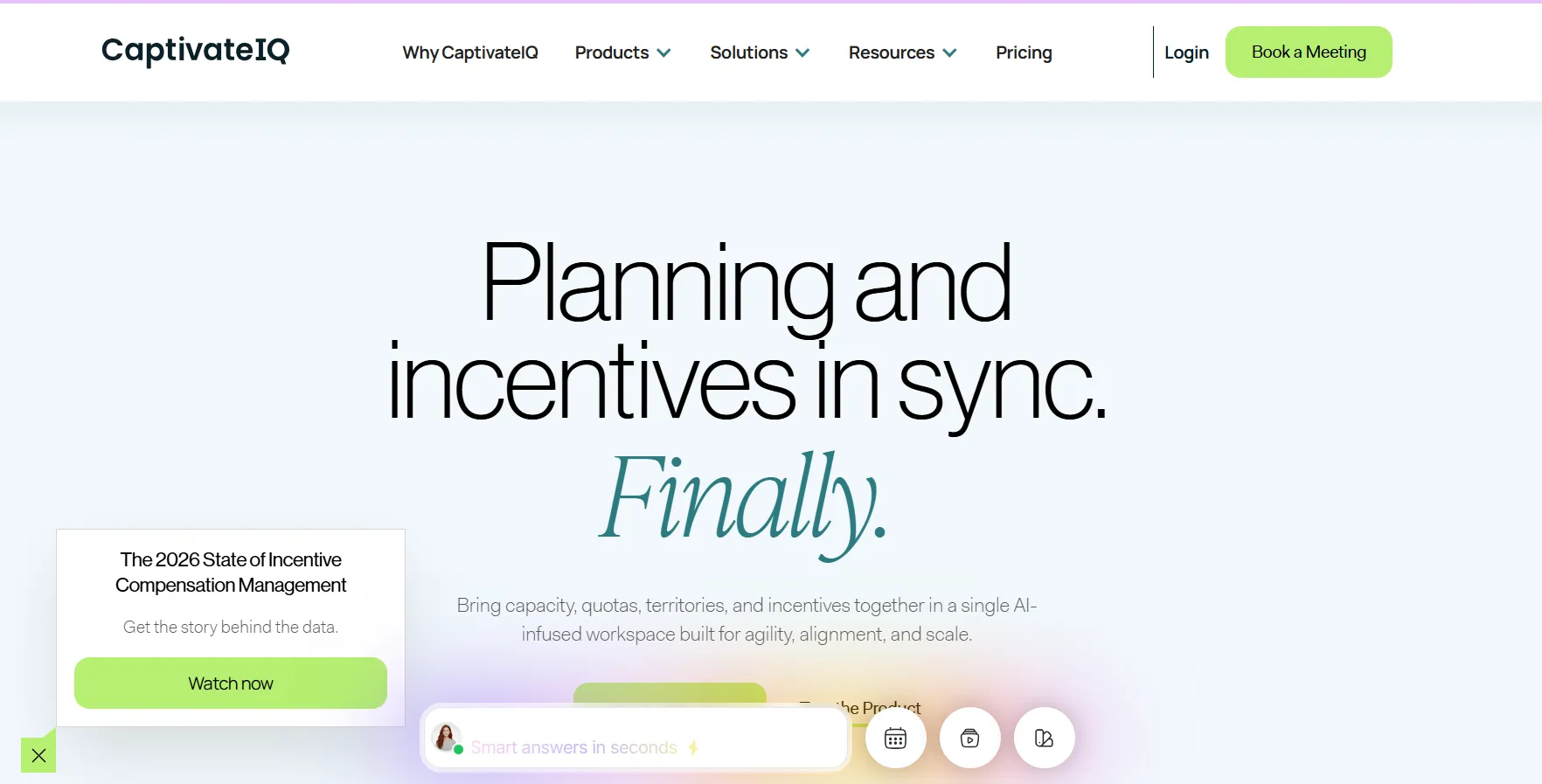 CaptivateIQ homepage