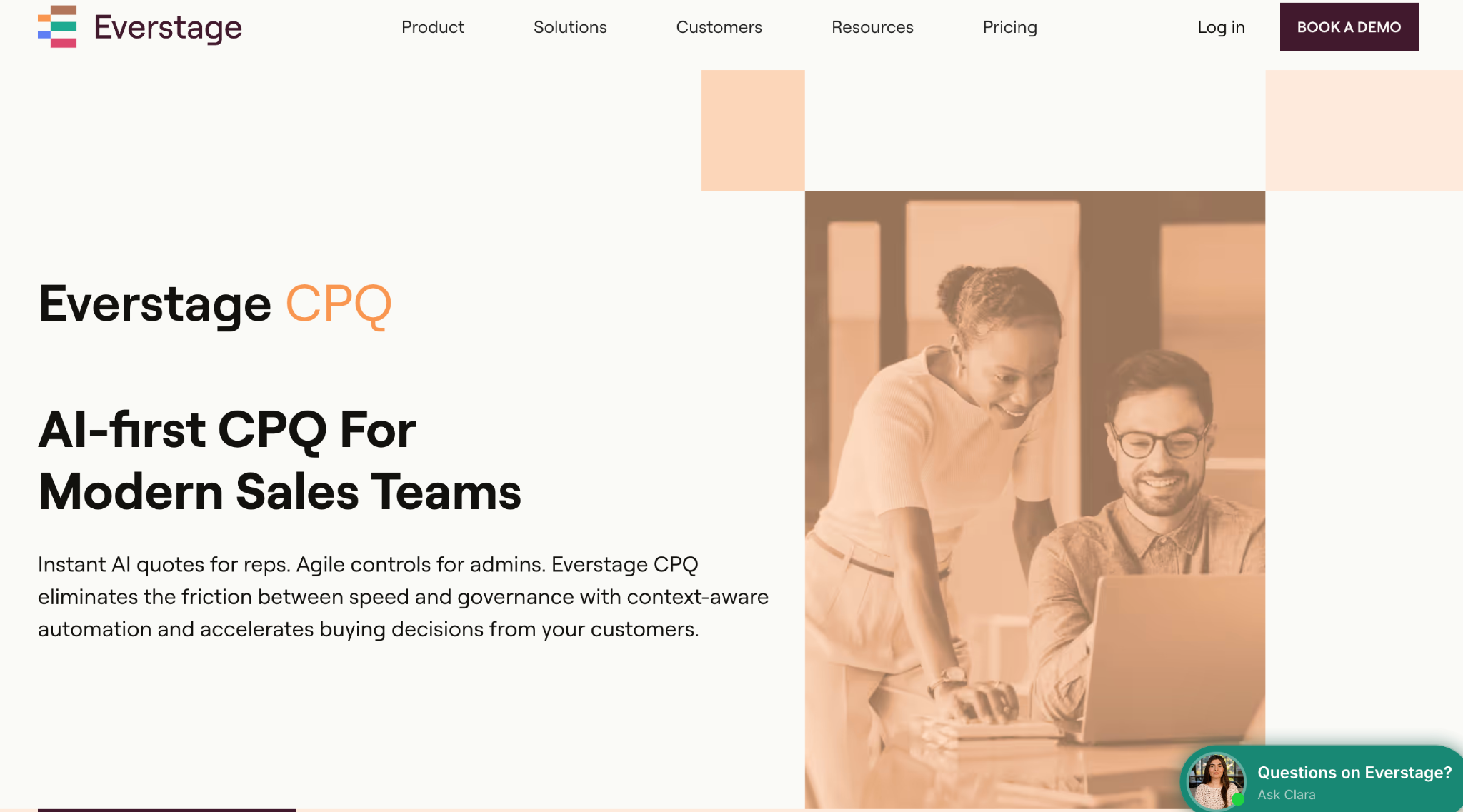 Everstage homepage