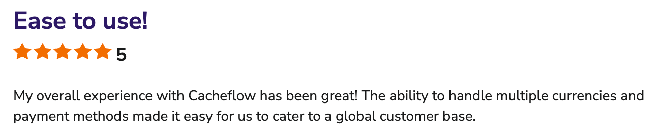 Review on Software Advice about interactive checkout