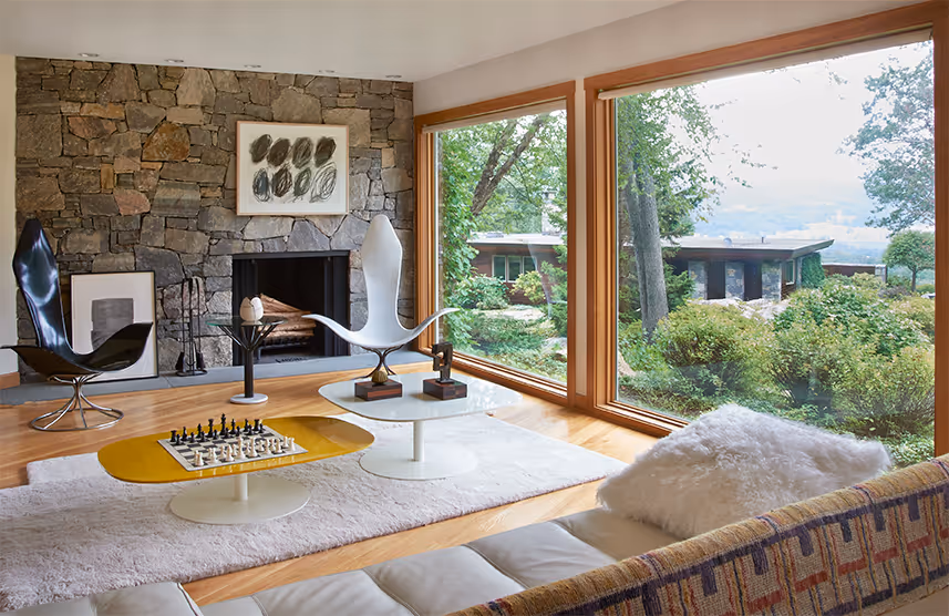 Garrison House Seating Area and Fireplace Shot 2