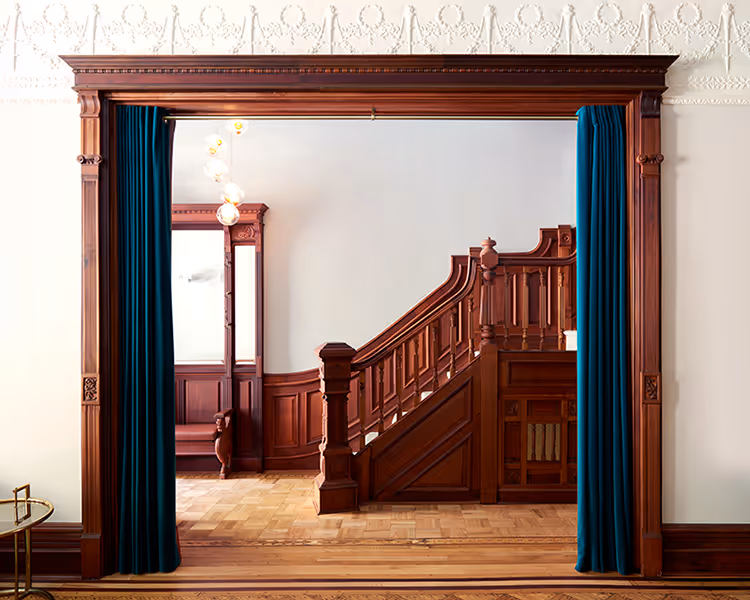 Park Slope Brownstone Doorway and Staircase
