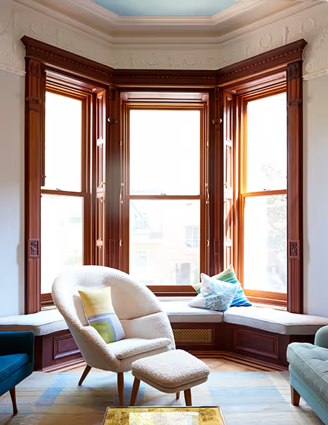 Park Slope Brownstone Bay Window with Seating