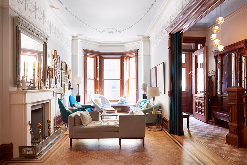 Park Slope Brownstone Living Room