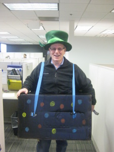 Why look! It's a "Jack" in the box. Our very own Founder | Space Geek gets into the spirit of things