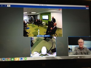 A look at the control panel (Jack's view) used to operate the BEAM robot