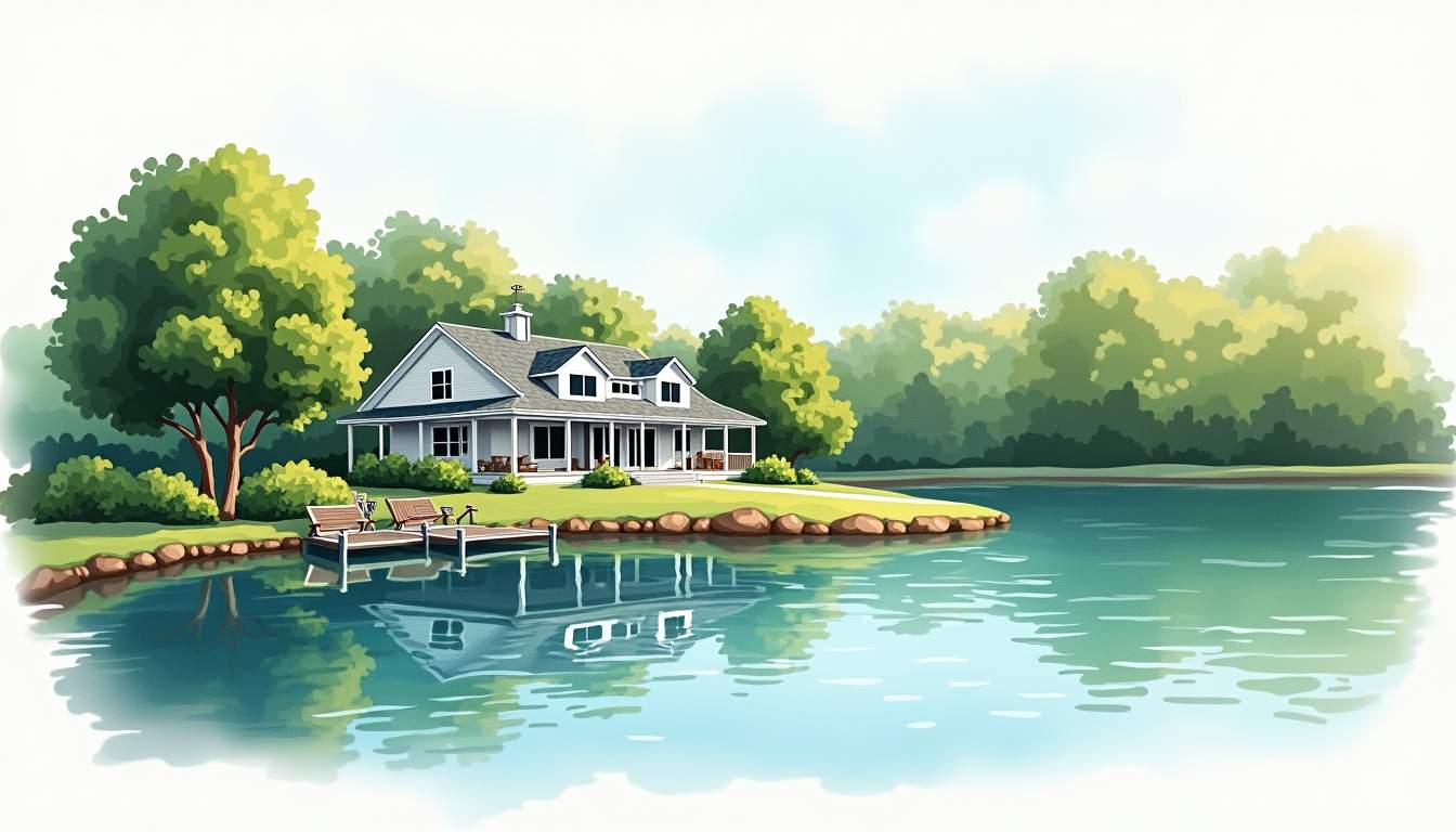 Gated Community Lakehouse Living: Luxury Waterfront Lifestyle